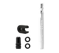 MotiveTech Extensor de Válvula Presta de Aleación de Aluminio Anodizado para Llantas de Bicicleta de Carretera de Piñón Fijo, 1 Pieza de Plata de 60 mm