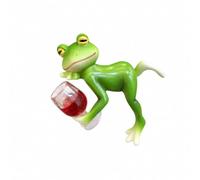MotiveTech Figura corativa Rana Resina Bonito Ornamento Rana Dibujos Animados Ligero para Acuarios, Estilo C