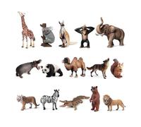 MotiveTech Figurilla de Fauna Animal León Juguete Realista para Enseñar Diversidad de Animales Adecuado para Educación Infantil Colecciones Decoración del Hogar Juego Imaginativo