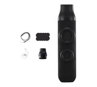 MotiveTech Flauta Kazoo, Instrumento Musical de Doble Agujero, Decoración para Fiestas, Bolsa de Regalo Portátil, Relleno para Fogatas Y Campamentos, Negro