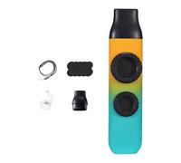 MotiveTech Flauta Kazoo, Instrumento Musical de Doble Agujero, Decoración para Fiestas, Bolsa de Regalo Portátil, Relleno para Fogatas Y Campamentos, Naranja Cian