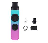 MotiveTech Flauta Kazoo, Instrumento Musical de Doble Agujero, Decoración para Fiestas, Bolsa de Regalo Portátil, Relleno para Fogatas Y Campamentos, Cian Rosado