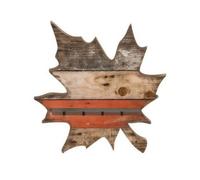 MotiveTech Flotan con Forma Hoja Arce Multifuncional Repisa Flotan Madera con Borde Exhibición Robusto para Dormitorio, B