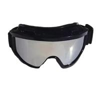 MotiveTech Gafas de Esquí, Gafas de Nieve, Lentes Resistentes a Los Arañazos, Montura Cómoda, Puente Nasal Ergonómico, Aptas para Hombres Y Mujeres, Esquí, Cicli, NegroMarcoPlataLente