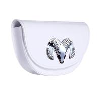 MotiveTech Golf Rangefinder Case Funda para Rangefinder Bolsa Porta Pelotas Estuche para Tees Resistente Al Agua PU Uso Deportivo Propicio para Regalos G, Blanco