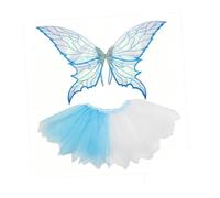 MotiveTech , Hada, Accesorio Disfraz Princesa para Fiestas, decoración para Baile y actuaciones en, Juegos, Azul con Falda