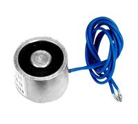 MotiveTech Imán Eléctrico de Elevación de 25 N/5,6 Lb, Electroimán de Sujeción, Solenoide de Elevación, 12 V