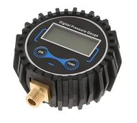 MotiveTech Inflador Digital de Neumáticos de 200 PSI con de Goma Y Conector Rápido, Color Negro.