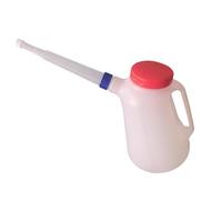 MotiveTech Jarra Medidora de Aceite, Jarra de Aceite, Olla de 5 L con Tapa, Resistente Y a Prueba de Fugas, con Escala Y, Recipiente para Vehículo, Automóvi, Anillo Azul