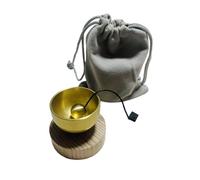 MotiveTech Juego de Cuencos Tibetanos, Cuencos Tibetanos, Cuencos de Meditación, Instrumento Musical, Hecho a Mano en Metal Y Madera con Fina Mano de Obra para L, Style B