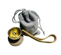 MotiveTech Juego de Cuencos Tibetanos, Cuencos Tibetanos, Cuencos de Meditación, Instrumento Musical, Hecho a Mano en Metal Y Madera con Fina Mano de Obra para L, Style a