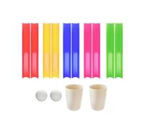 MotiveTech Juego de Equipo Pipeline para Exteriores, para Jóvenes, para Niños, con Bolsa de Almacenamiento, Pelotas de Golf para Comunicación, para Exteriores E, M 7.5 cm de Ancho