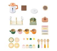 MotiveTech Juego de Té de Madera para para Niñas de 4 a 6 años