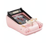 MotiveTech Juguete de Carreras con Volante Simulador de Carreras Mesa para Escritorio , Rosa , Set De Carga