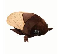 MotiveTech Juguete de Cigarra para Decoración del Hogar, Suave Y Lindo Cojín de 48 Cm, Muñeco de Peluche de Dibujos Animados para Niños, Niñas Y Adultos, MarrÓn