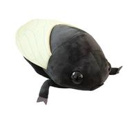 MotiveTech Juguete de Cigarra para Decoración del Hogar, Suave Y Lindo Cojín de 48 Cm, Muñeco de Peluche de Dibujos Animados para Niños, Niñas Y Adultos, Negro