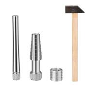 MotiveTech Kit de Herramientas de Ensanchador, Ajustador de Tamaño, Agrandador de Bandas, Herramienta de Tamaño, Expansor, Suministros para Reparación de Joyas, Plata, unico