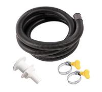 MotiveTech Kit de para Bomba de Achique con Adaptador Pasacascos de 0.75 Pulgadas Tubo Flexible Plástico Abrazaderas de Fijación Conector Marino Apto Pa, 1