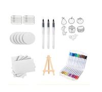 MotiveTech Kit Pintura Texturizada Manual Kit Juego Artístico Caballete Seguro Juguete para Proyectos Escolares