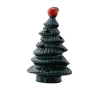 MotiveTech Lámpara de Noche de de Navidad, Figura Decorativa de Cerámica, Lámpara LED Luminosa, Adorno para Escritorio, Mesa, Dormitorio, Sala de Estar, Ad, Verde Oscuro