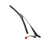 MotiveTech Limpiaparabrisas Manual, Universal de Limpiaparabrisas Metálico, Construcción de, Limpiaparabrisas Reemplazable para Viajes de Av, Brazo280mm Limpiaparabrisas250mm