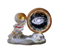 MotiveTech Luz Nocturna con Forma de Esfera de Cristal 3D Lámpara de Escritorio Decorativa de Resina 360 Grados Adecuada para Dormitorio Sala, estilo a