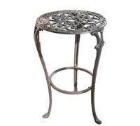 MotiveTech Macetas Elegante Soporte Hierro Fundido Resistente para coradores, Terraza , Retro, Antiguo, Alto