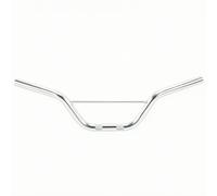 MotiveTech Manillar para Mini Motocicleta | con Almohadilla Transversal, Manillar Plata