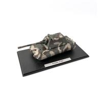 MotiveTech Maqueta Tanque Metálico Molo Tanque Vehículo Acorazado Molo para Escritorio, Vitrina, E-100 Ratón Camuflado con Torreta Krupp