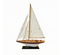 MotiveTech Maqueta Vela Artesanal Casco tallado y Velas Lona para coración Estilo Marino Vintage Acuado para Entrada Estanterías y Restaurantes, Estilo B