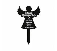 MotiveTech Memorial Marker Placa Conmemorativa Señal Funeraria Estaca de Jardín Letrero de Cementerio Acrílico Que Soporta Lluvia Heladas Punta Afilada para, 12