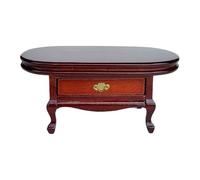 MotiveTech Mesa de Centro para Casa de Muñecas, Mesita de Noche para Dormitorio de Casa de Muñecas, Muebles en Miniatura a Escala 1/12, Juego de Simulación, Mode