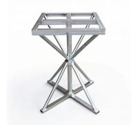 MotiveTech Mesa Giratoria Pintura Giratorio Soporte Pintura con Mesa Giratoria Robusto Base para Pintores, Aficionados Al Bricolaje, 50x50x80 Cm, Base Plana, Doble Eje