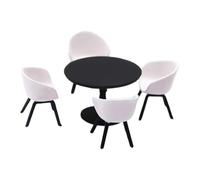 MotiveTech Mesa Miniatura 1 64 Y Silla para Casa de Muñecas Set de Muebles de Cocina en Resina Accesorios de Micro Mobiliario Modelo de Diorama Pintado a Mano Ad, Style B