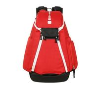 MotiveTech Mochila Deportiva Exterior Mochila Bolso Mochila de Gimnasio Portaequipaje con Bolsillo Frontal con Hebillas Dobles Base Reforzada y Forma Elegante, color to 1, Rojo, Talla Única