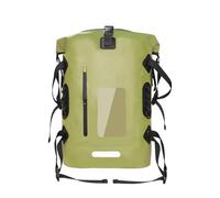 MotiveTech Mochila Impermeable Correas Ajustables Mochila PVC Bolsillo Frontal Equipaje, Verde, Verde Militar, 30L