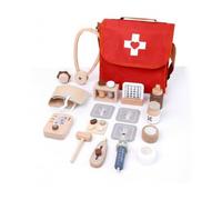 MotiveTech Mochila Médica Juguete Portátil Kit Médico Infantil Mochila Médica Roja Imaginación para Niños