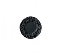 MotiveTech Modelo de Plato con Textura de Roca Diseño Realista Plato de Cena Miniatura con Textura y Resistente para Aficionados a Las Miniaturas, Negro, 37-4mm