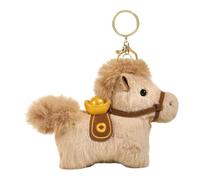 MotiveTech Muñeco con Forma de Caballo con Llavero, Llavero Creativo, Ideal para Teléfonos Móviles de Mujeres Y Hombres, para Festivales, MarrÓn