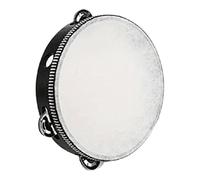 MotiveTech Pandereta, Instrumento Musical Infantil, Percusión Manual, Tambor Infantil, Accesorios Educativos, Sonido Brillante, Adecuado para Lecciones de Música, Diámetro 25cm