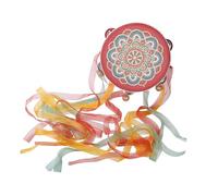MotiveTech Pandereta, Tambor de Mano, Instrumento Musical Decorativo Portátil para Culturales, Decoración Festiva, Celebraciones Y Danza.