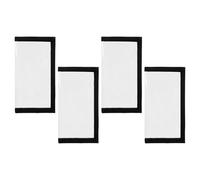 MotiveTech Paquete de 4 Bolsas para Señuelos de Pesca, Bolsas de Almacenamiento, Accesorios, Bolsas para Anzuelos, Estuches, Negro