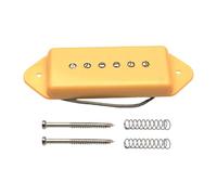 MotiveTech Pastilla de Bobina Simple P90, Diseño Vintage, Alto Rendimiento, Repuesto para Guitarra Eléctrica, Cuello Amarillo
