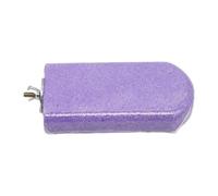 MotiveTech Percha para Jaula de Pájaros Estante de Piedra Volcánica Soporte para Aves Pequeñas Superficie Texturizada Adecuada para Ejercicio y, Violeta