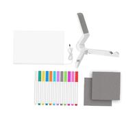 MotiveTech Pizarra acrílica iluminada de borrado en, tablero de dibujo LED para mesita de noche, boda, aniversario, oficina