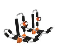 MotiveTech Portaequipajes de Techo Ajustable Portakayak Portacanoa Soporte Accesorio Plegable en Aleación de Aluminio Resistente Adecuado para Viajes Excursiones Acuáticas Transporte en Coche
