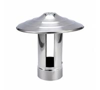 MotiveTech Protector Conducto Gases Reflectante Tapa Chimenea Acero Inoxidable Universal, Estilo A