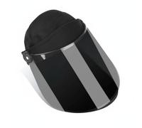 MotiveTech Protector Facial Soldador con Visor Abatible Ajustable Pantalla Soldadura con Arnés Resistente Al Temperatura Más Soldar para Herreros, Taller, Ajustable, Visera Gris