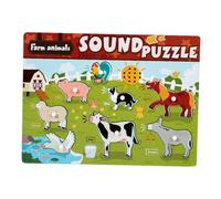 MotiveTech Puzzle para Niños Rompecabezas de Madera Juguete Educativo Aprendizaje Interactivo Estimulación Adecuada para Niños y, Animal