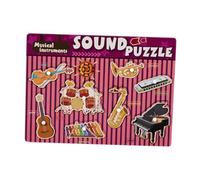 MotiveTech Puzzle para Niños Rompecabezas de Madera Juguete Educativo Aprendizaje Interactivo Estimulación Adecuada para Niños y, Música